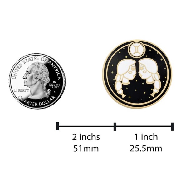 Gemini Astrological Sign Pin - Star Sign - Picture 2 of 3